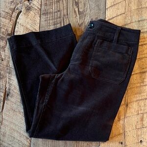 Quince Corduroy Wide Legged Cropped Pants